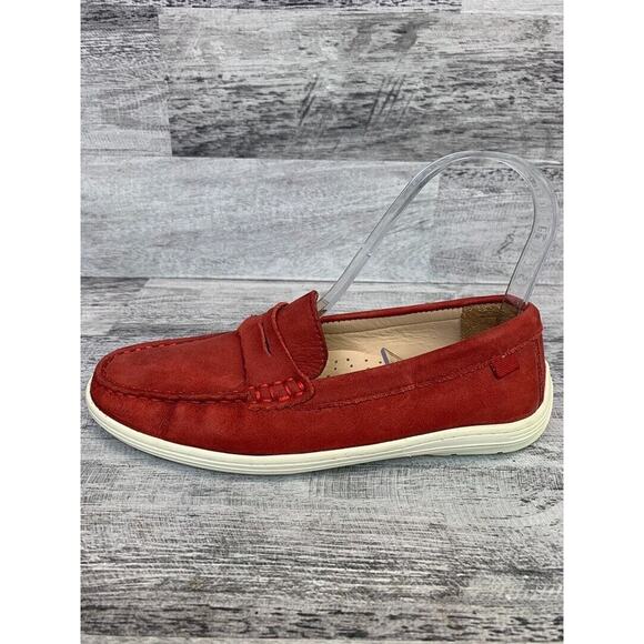 Marc Joseph Boys Red Suede Loafers Size 2.5 Casual Shoes - Picture 6 of 8